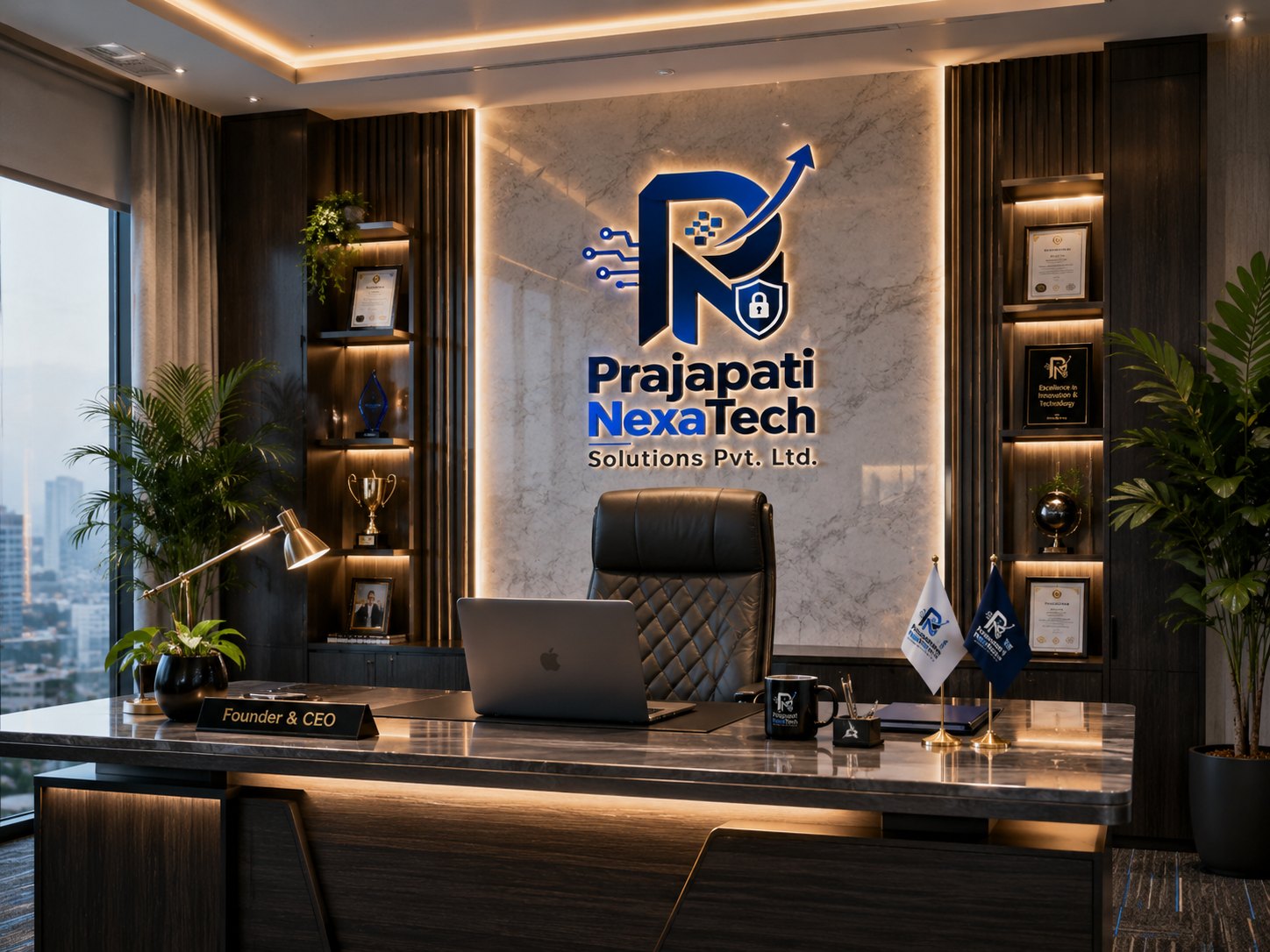 Founder office and executive workspace