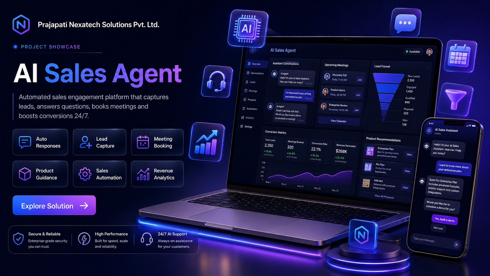 AI sales agent project preview