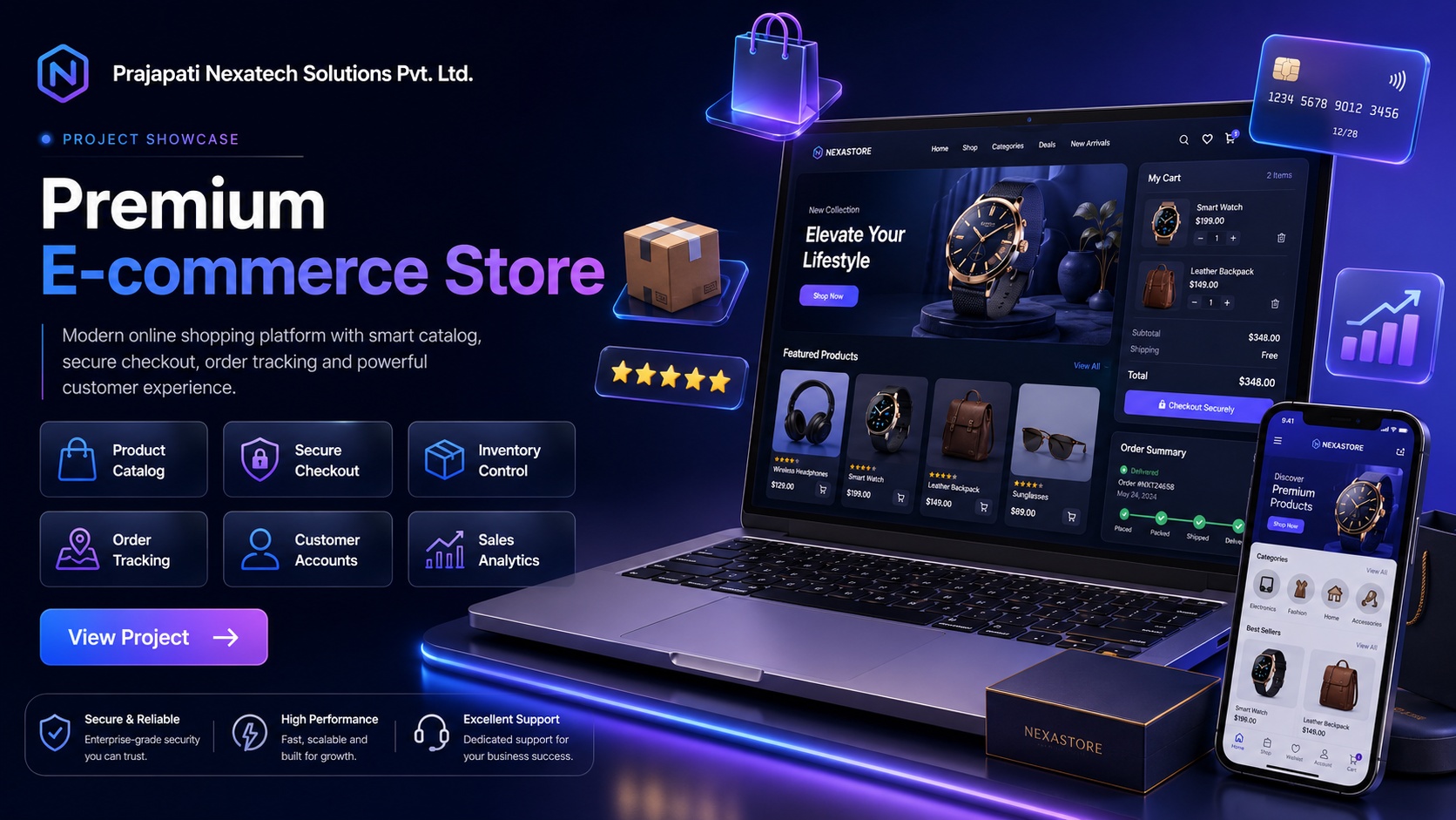 Premium e-commerce project preview